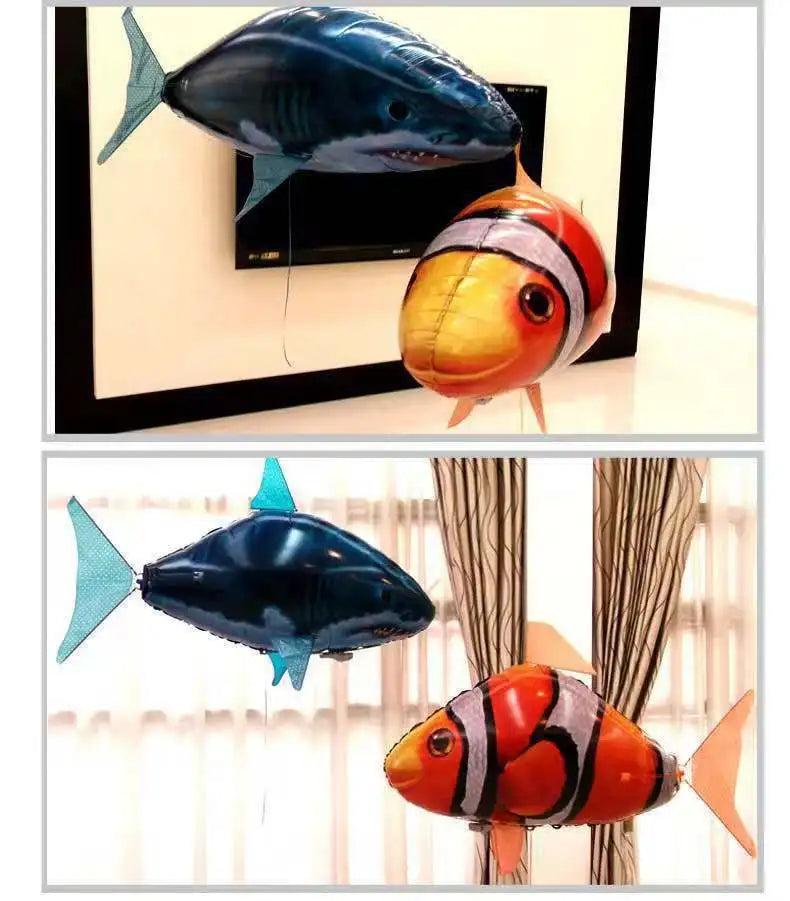 Premium RC Air Swimming Shark - Inflatable Remote Control Flying Fish