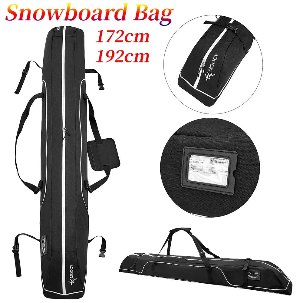 172/192cm ski bag Oxford Cloth Snowboard Bag Adjustable Durable Handle Outdoor Ski Bag Ski and Snowboard Equipment Travel Bag