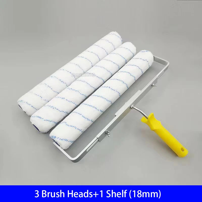 Professional 18-Inch Paint Roller Brush Set with Aluminum Handle - 6mm/9mm Microfiber