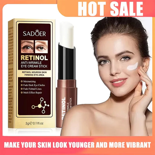 Retinol Eye Cream Stick Removing Anti Dark Circles Under the Eyes Moisturizing Firming Eyes Cream Eye Korean Skin Care Cosmetics