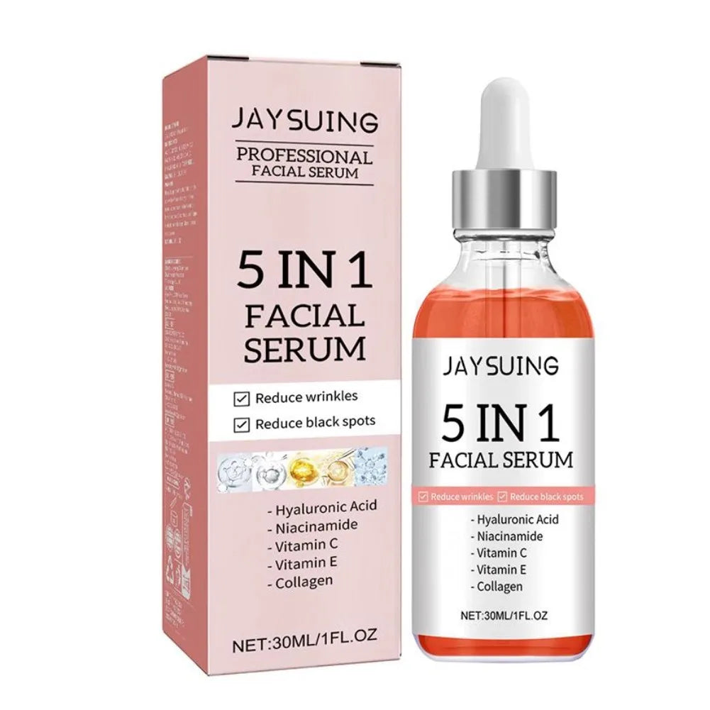 5-in-1 Anti-Aging Face Serum with Vitamin C & Hyaluronic Acid