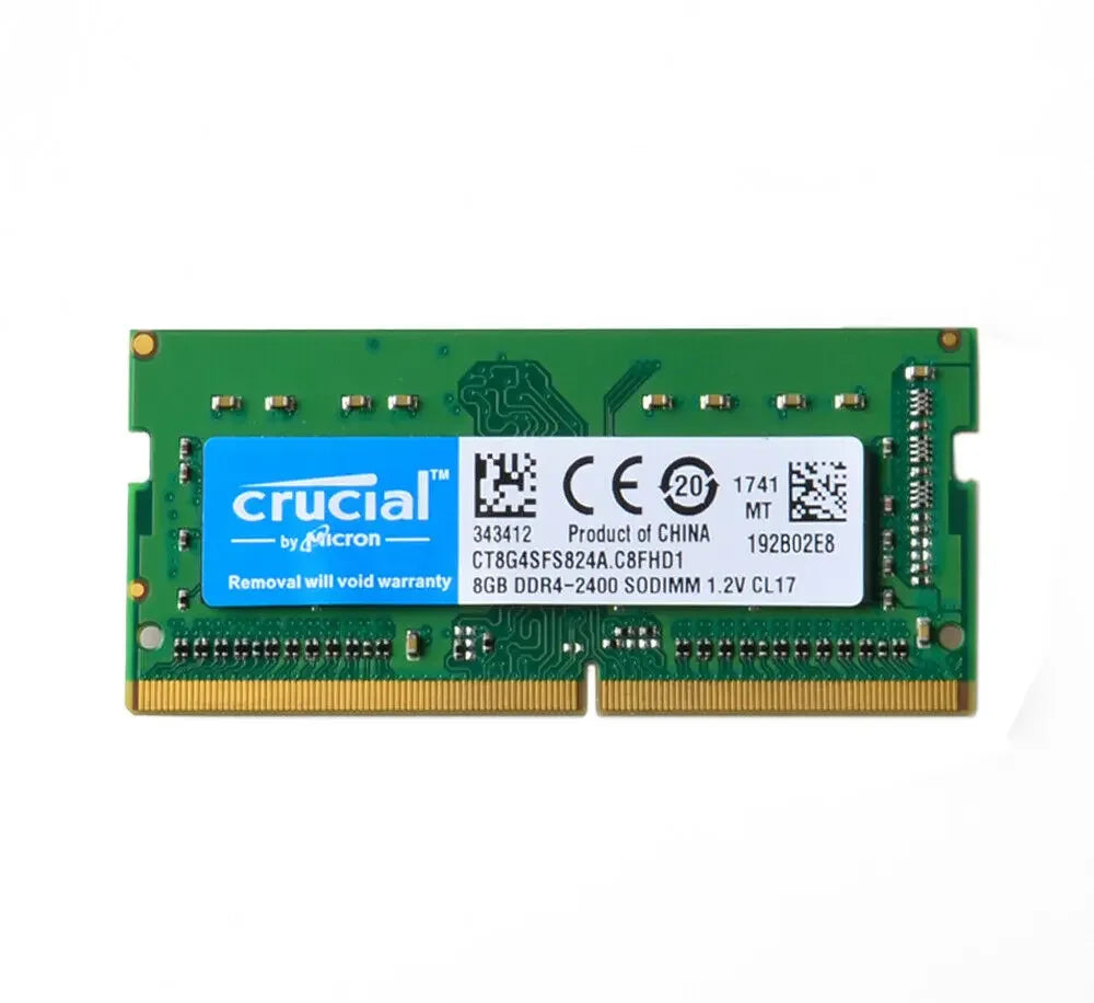 DDR4 RAM Laptop Memory 16GB 4GB 8GB PC4-19200 Sodimm 2133MHz 2400MHz 2666MHz 3200MHz 260 Pin DDR4 Notebook RAM Memorial Crucial