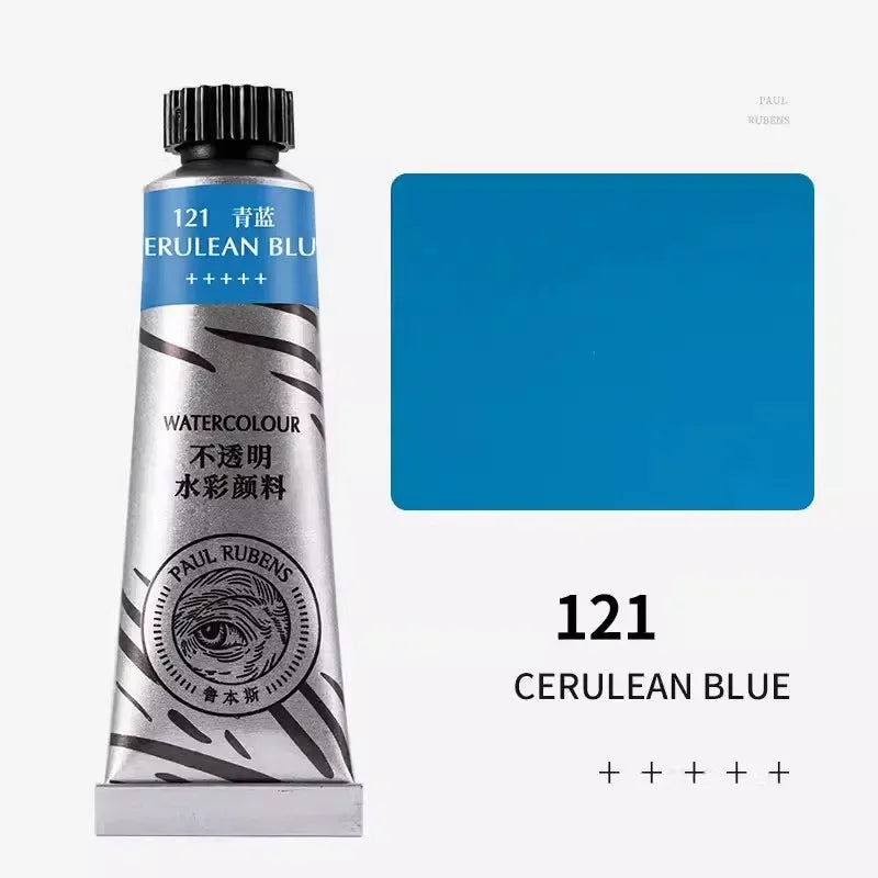 Paul Rubens 36 Colors Non-transparent Watercolor Paint Tube 15ml Professional Watercolour For Painting Anime Art Supplies