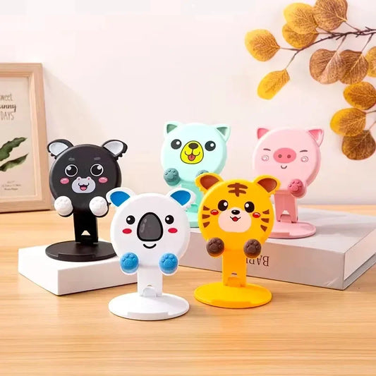 Cute Cartoon Phone & Tablet Stand - Foldable Desktop Holder