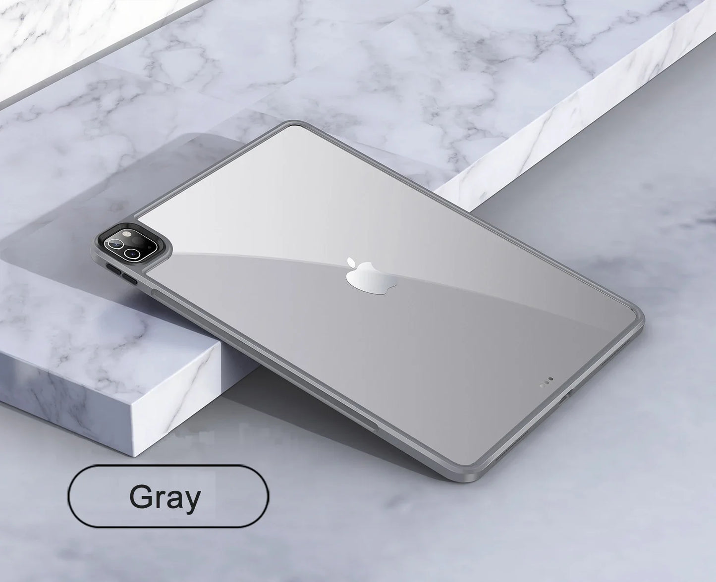 For Apple iPad Air 4 5 Pro 10.2 11 12.9 13 MINI 6 7 8 9 10 Clear Transparent Coque Case Sleeve Silicone Shockproof Hard Cover