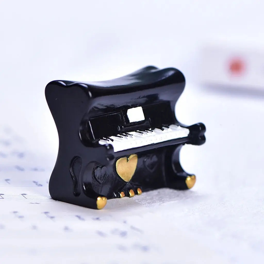 Crafts Fairy Garden Accessories Wonderful Gift DIY Piano Figurines Music Instrument Model Desktop Decoration Micro Miniatures