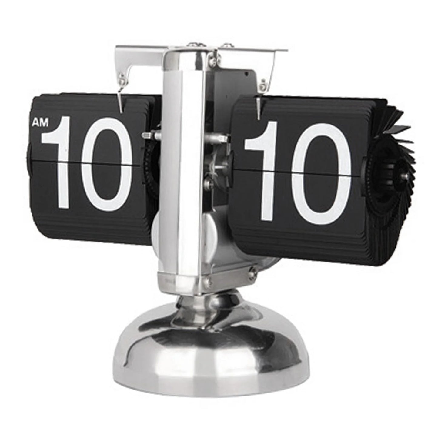 Flip Desk Clock Digital Flip Down Clock Retro Minimalist Single Foot Mechanical Auto Flip Clock Desk Clock for Home Livingroom