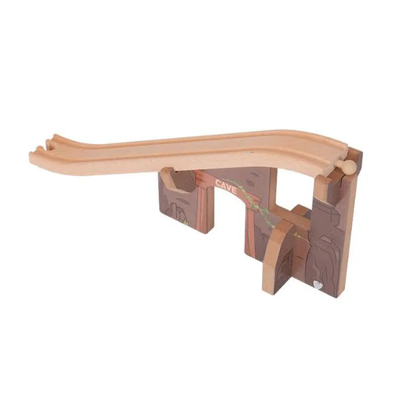 Wooden Train Track Set Accessories Track Expansion Part Wooden Railway Scene accessories Bridge Christmas Gift For Toddlers
