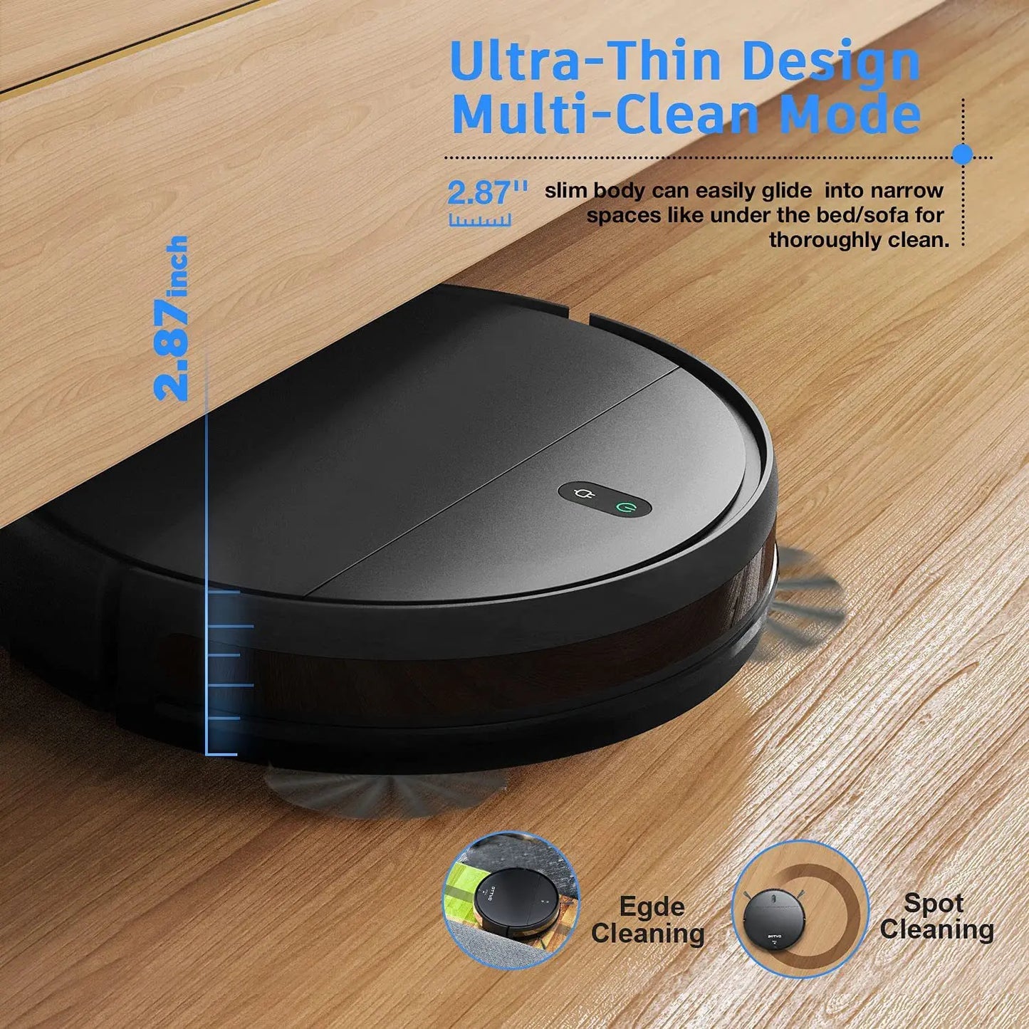 Automatic Robot Vacuum Cleaner with Mopping Function - Smart Home Cleaning System