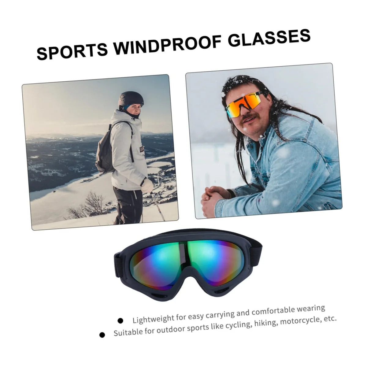 Protective Winter Windproof Dustproof Outdoor Sports Snowboard Moto Cycling Eyewear Glasses Ski Goggles