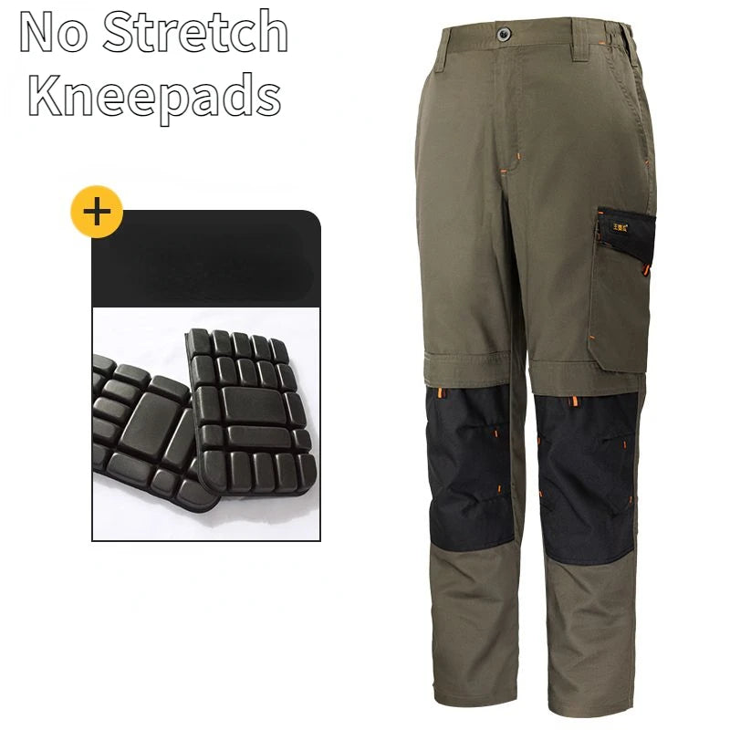 Summer Thin Cargo Pants Men's Multi-pocket Tear Resistance Stretch Trousers Outdoor Site Working Wear-resistant Pants Workwear