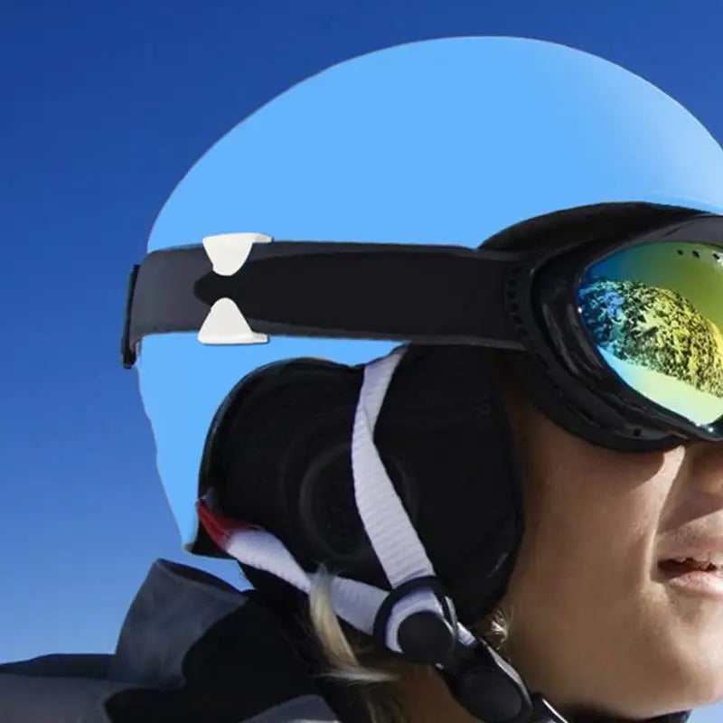 2pcs Clips for Ski Goggle Goggle Grip Anti-Drop Goggle Clips Side Rails Belt Buckles Multi-Functional Sports Ski Accessories