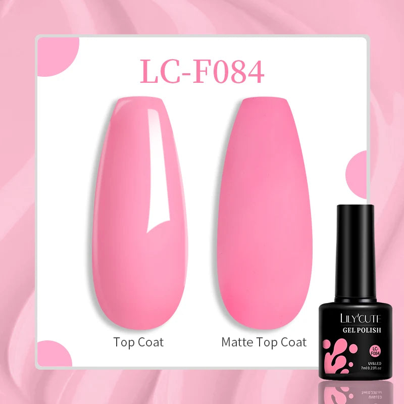 LILYCUTE Professional Gel Nail Polish - 7ml Long-Lasting UV/LED Nail Varnish