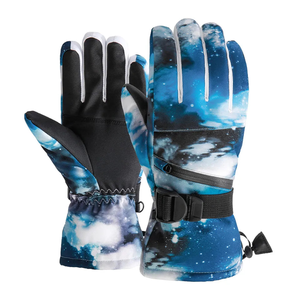 KoKossi Winter Fleece Thermal Ski Snowboard Gloves Windproof Warm Snow Sports Riding Gloves Waterproof Touch Screen Gloves