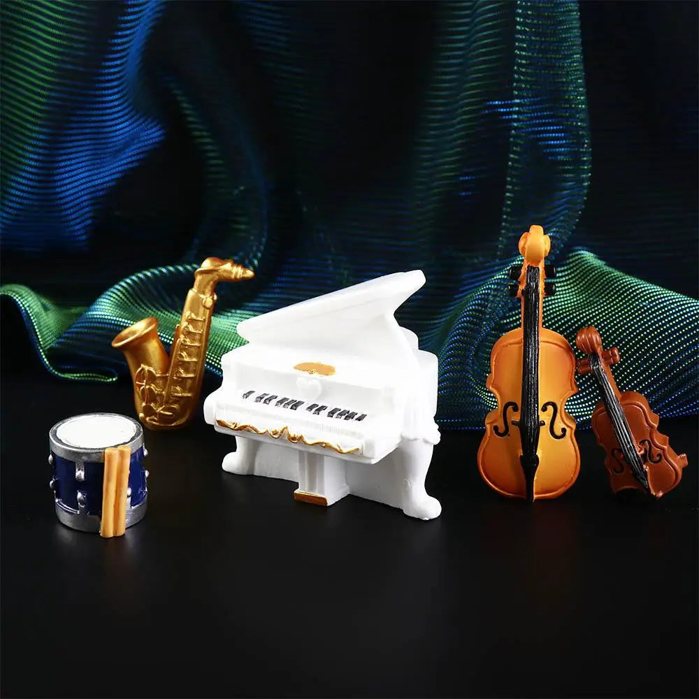 Crafts Fairy Garden Accessories Wonderful Gift DIY Piano Figurines Music Instrument Model Desktop Decoration Micro Miniatures
