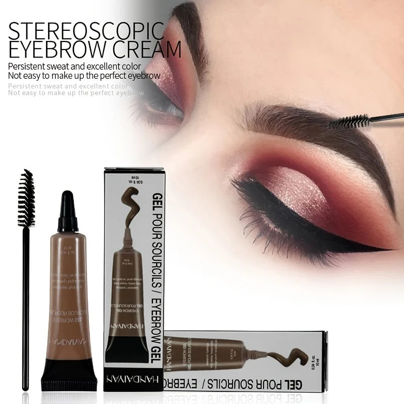 6- Color Eyebrow Gel  Waterproof Smudge Proof Styling Liquid Color Rendering Eyebrow Dye Cream