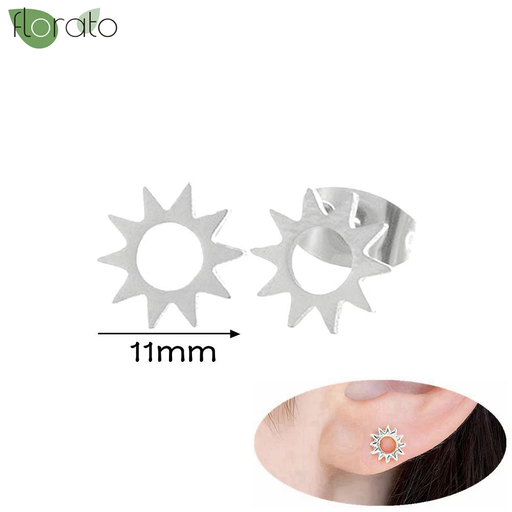 925 Silver Needle Exquisite Zircon Small Earrings Fashion Stud Earrings for Women Anti Allergy Cartilage Puncture Jewelry Gift