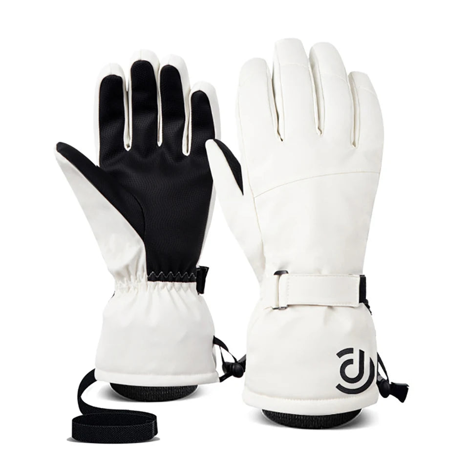 Men Women Ski Gloves Winter Warm Windproof Waterproof Touch-Screen Fleece Non-slip Snowboard Snowmobile Cycling Skiing Gloves
