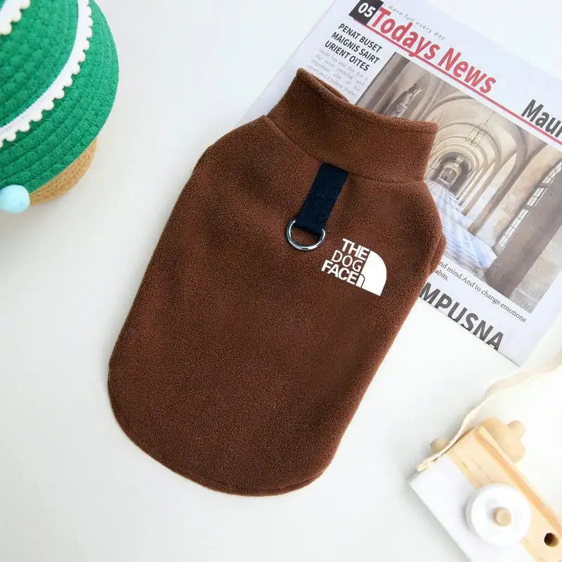 Winter Warm Dog Clothes Fleece Pet Vest Jacket Clothing With Pull Ring Fashion Pet Clothes French Bulldog Chihuahua Small Dogs