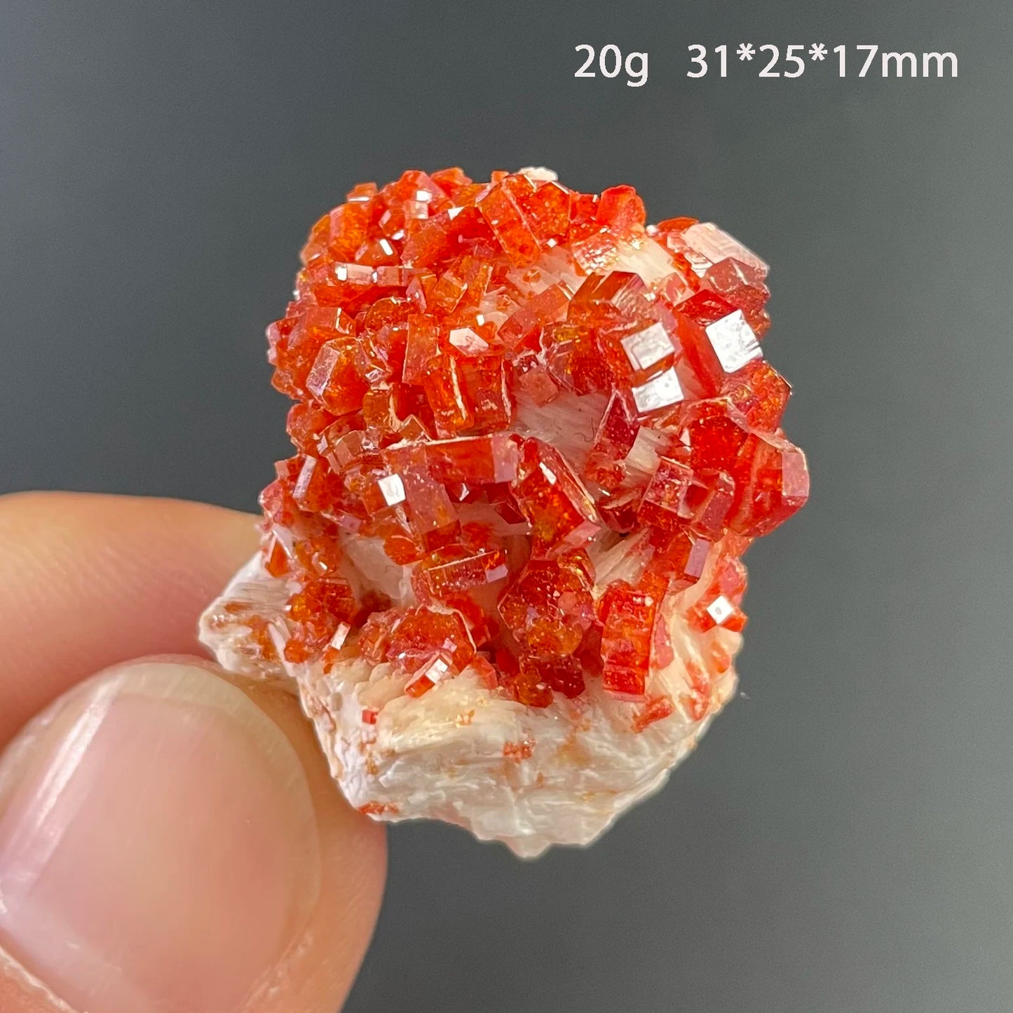 Natural Stone Vanadinite Crystal Mineral Specimen Quartz Cluster Raw Rock Decoration Rough Polished Healing