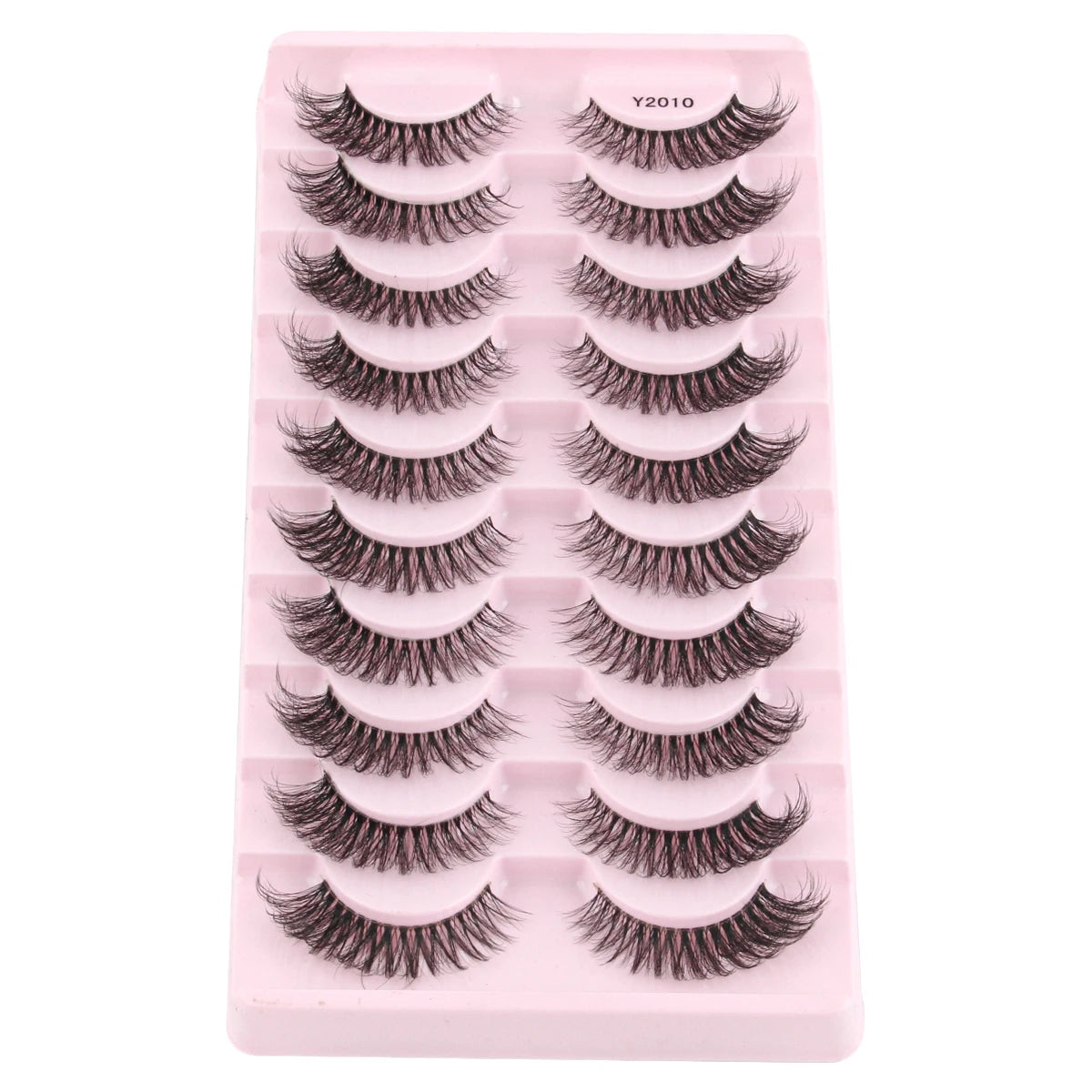 3/10Pairs Full False Eyelashes Natural Mink Lashes Dramatic Faux Cils Volume Eyelash Extension Fluffy Fake Eyelashes Makeup Tool