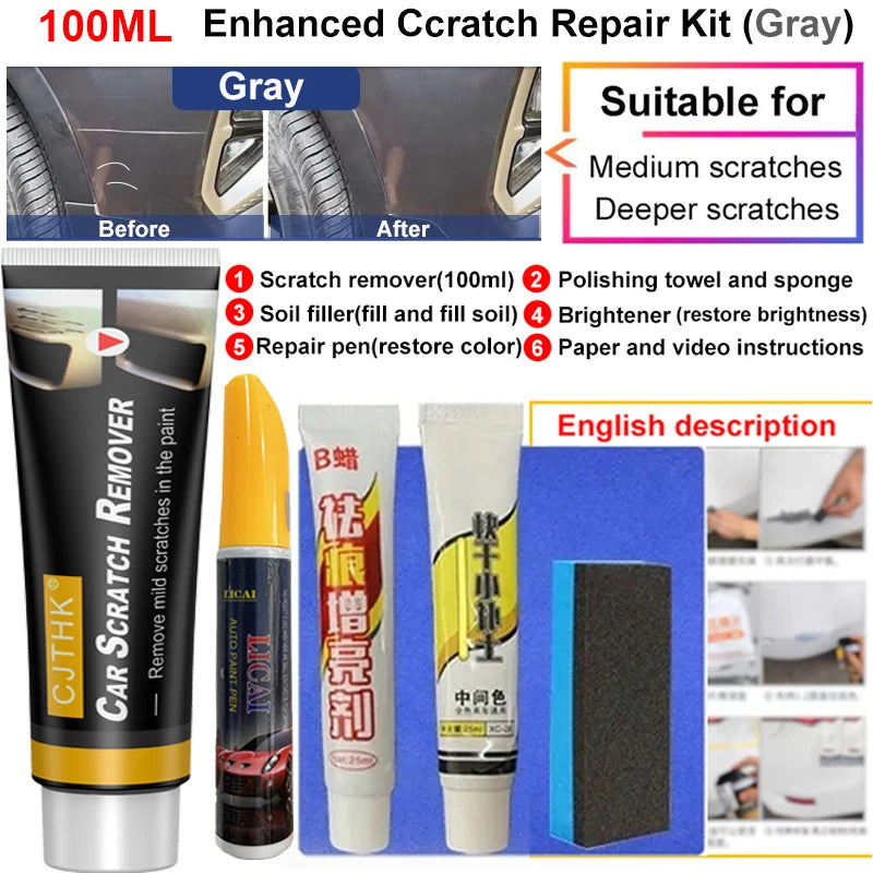 Professional Car Scratch Remover - Paint Repair Polishing Compound Wax