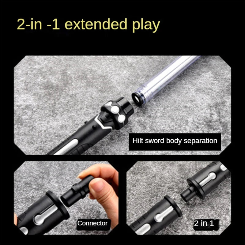 Premium RGB Lightsaber - 7 Color Changing LED Laser Sword with Sound