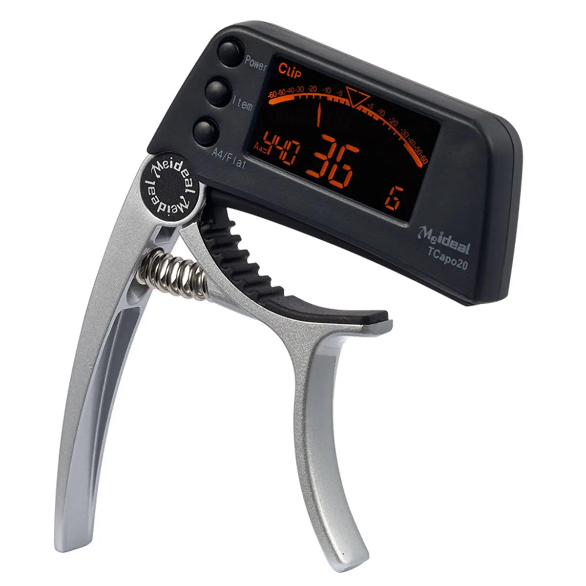 Premium 2-in-1 Guitar Tuner & Capo - LED Display for All Guitars
