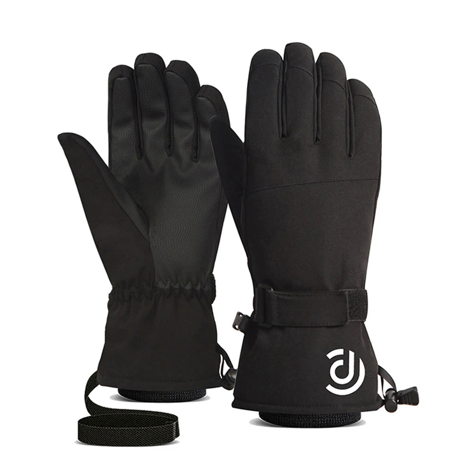 Men Women Ski Gloves Winter Warm Windproof Waterproof Touch-Screen Fleece Non-slip Snowboard Snowmobile Cycling Skiing Gloves