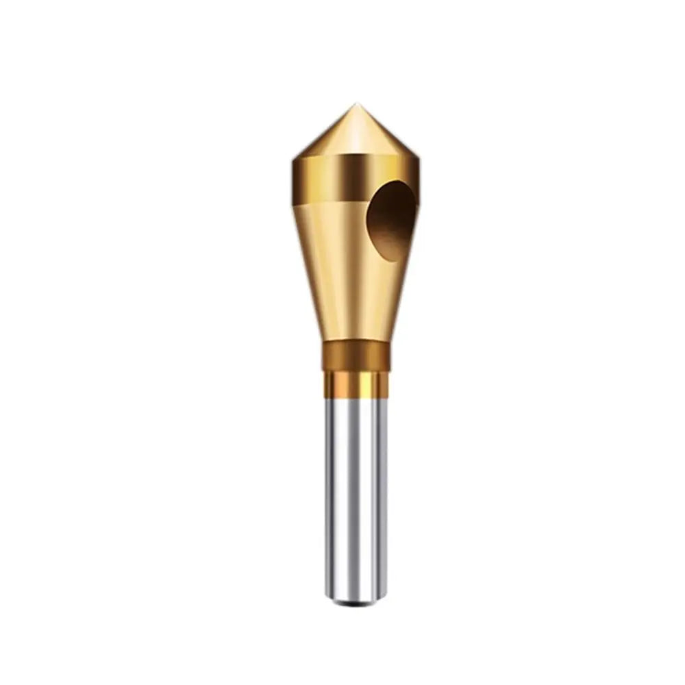 HSS Titanium Coated Countersink Drill Bit Set - 90° Deburring Chamfering Cutter for Metal