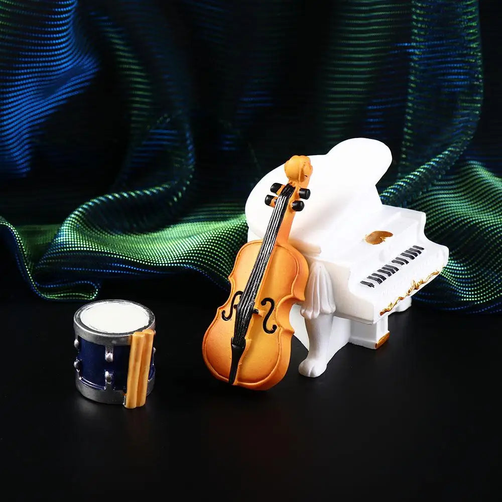 Crafts Fairy Garden Accessories Wonderful Gift DIY Piano Figurines Music Instrument Model Desktop Decoration Micro Miniatures