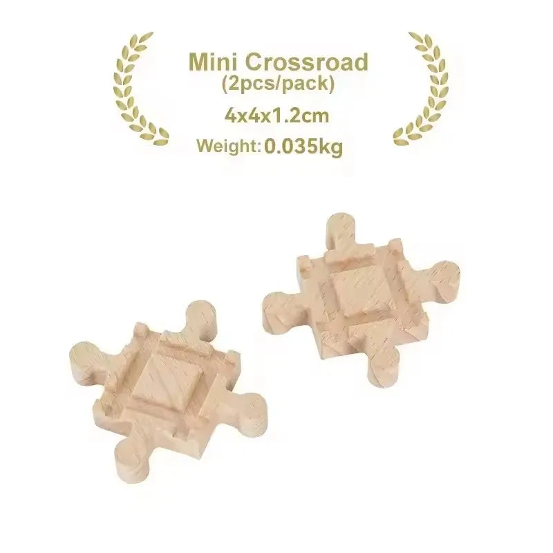 Kids Railway Toys Wooden Train Track Accessories Universal Plastic Blocks Clips Connectors Adapters fit for Brand Wooden Tracks