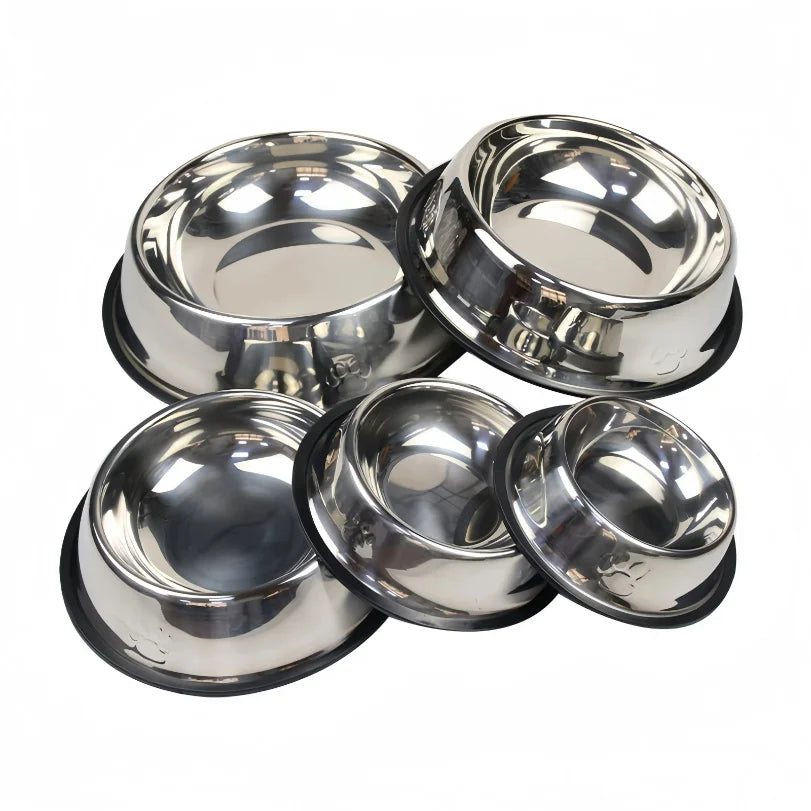 Premium Stainless Steel Pet Bowl - Durable Feeding & Drinking Bowl