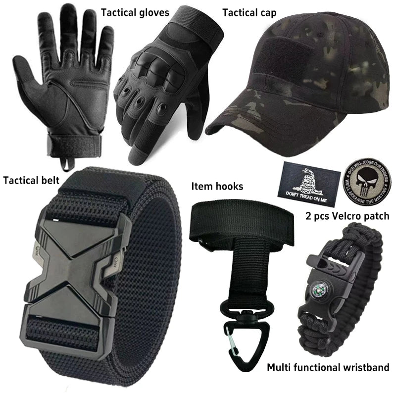 Men's Hunting Paintball Multicam Camouflage with Knee Pads Tactical Pants man Combat uniform Military Trousers Work clothing