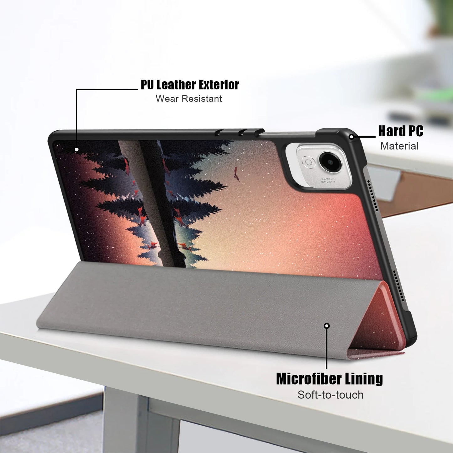 Case For Honor Pad X9A Cover 11.5 inch Tri-Folding Magnetic PU Hard Back Stand Shell For Huawei Honor Pad X9A 2025 Case Funda