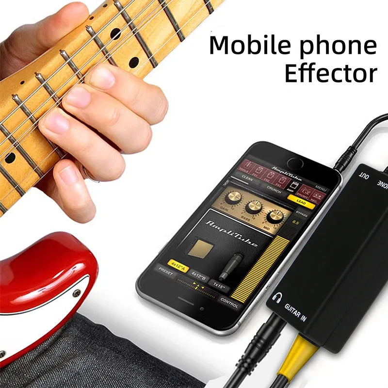 Premium Guitar Interface Adapter - iPhone Compatible Audio Converter