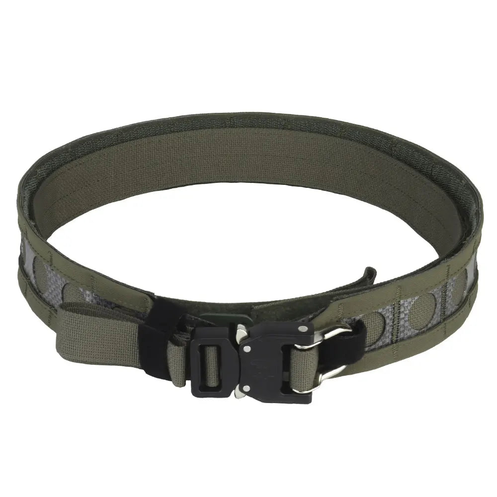 Tactcal Battle 2 Layers Waistbelt Ferro Bison Belt Quick Detach Metal D-Ring Buckle MOLLE Hunting Combat Waistband Airsoft Gear