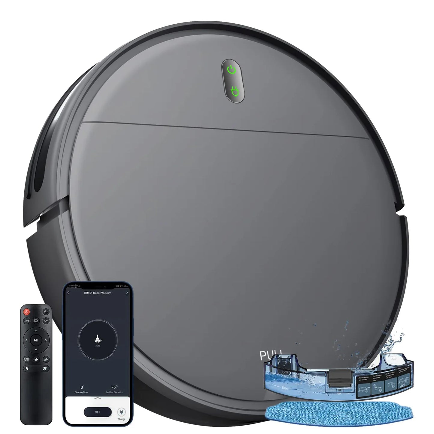 Automatic Robot Vacuum Cleaner with Mopping Function - Smart Home Cleaning System