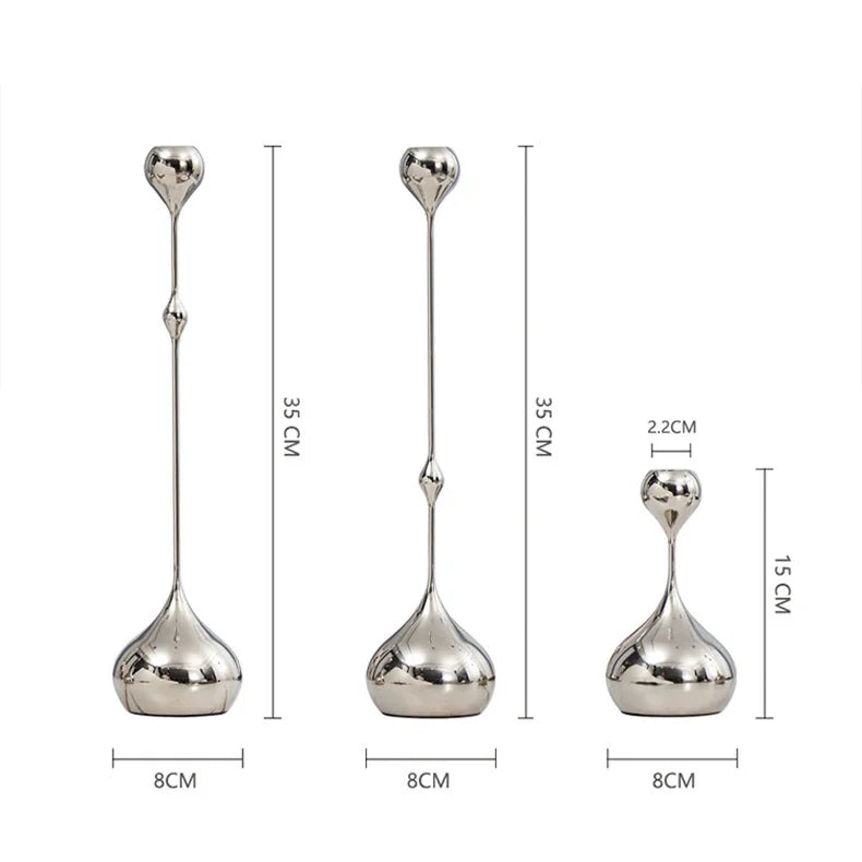 Luxury Gold Candle Holders, Elegant Candlestick For Wedding/Festival Dinner Table Centerpiece Decor Home Hotel Bar Ornaments