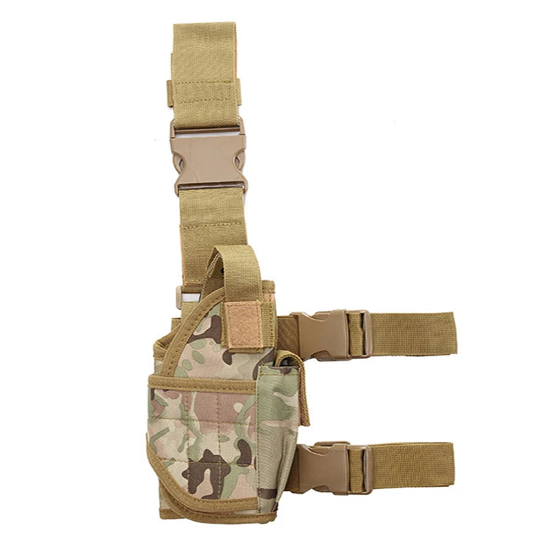 Universal left and right pistol holster tactical tornado leg style thigh holster hunting air gun General pistol clip bag