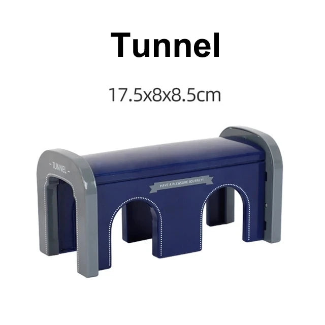 Wooden Track Accessories Beech Wood Railway Train Track Bridge Station Parts fit For All Brands Wooden Tracks Toys For Kids