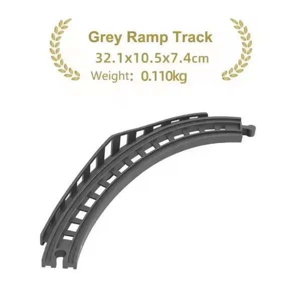 Wooden Train Track Accessories Plastic Flexible Tracks Turntable Slope Bridge fit for Brand Wood Tracks Railway Toys for Kids