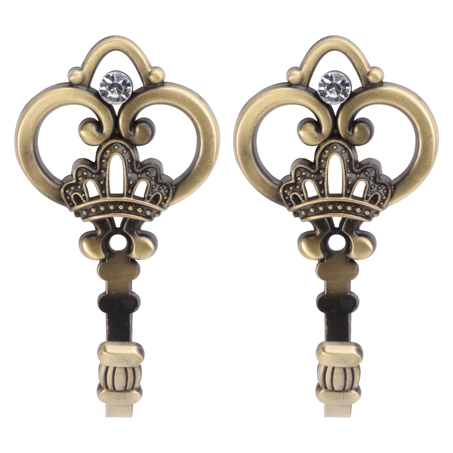 1 Pair European Curtain Hooks Alloy Curtain Hook Wall Mounted Tiebacks Hooks Curtain Hardware Decorative Metal Wall Hook