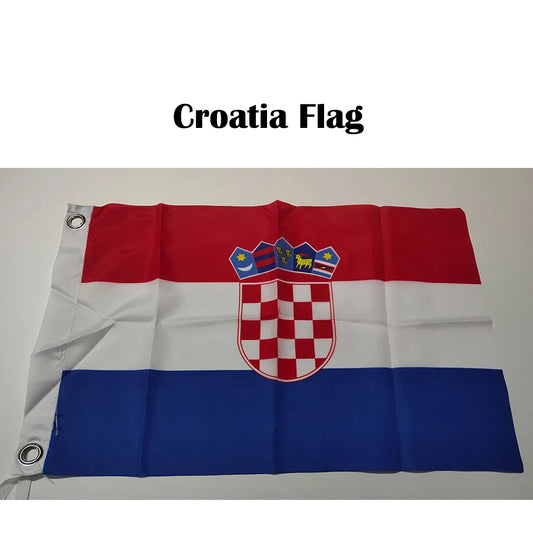 KAFNIK, 20*30cm/30*45cm/40*60cm/60*90cm small flags Croatia flag Banners for Countries World Event Decorative Flags