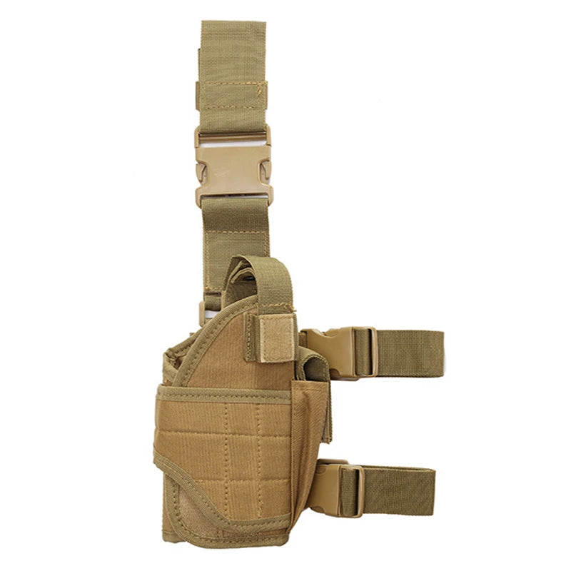 Universal left and right pistol holster tactical tornado leg style thigh holster hunting air gun General pistol clip bag