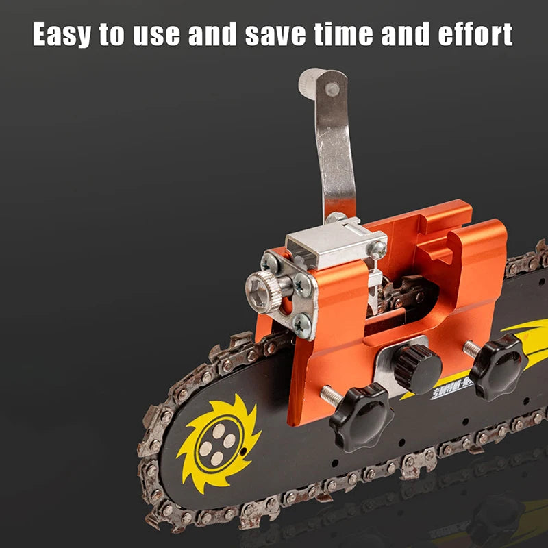 Manual Chainsaw Sharpener - Hand Crank Sharpening Tool for Electric & Gas Chainsaws