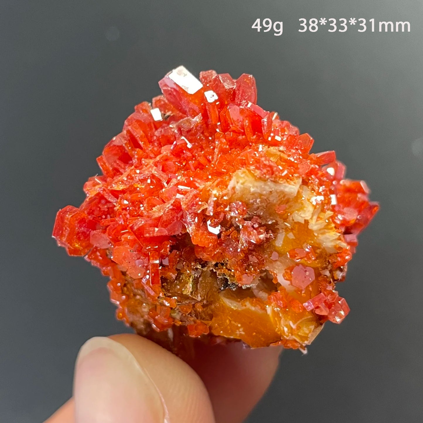 Natural Stone Vanadinite Crystal Mineral Specimen Quartz Cluster Raw Rock Decoration Rough Polished Healing