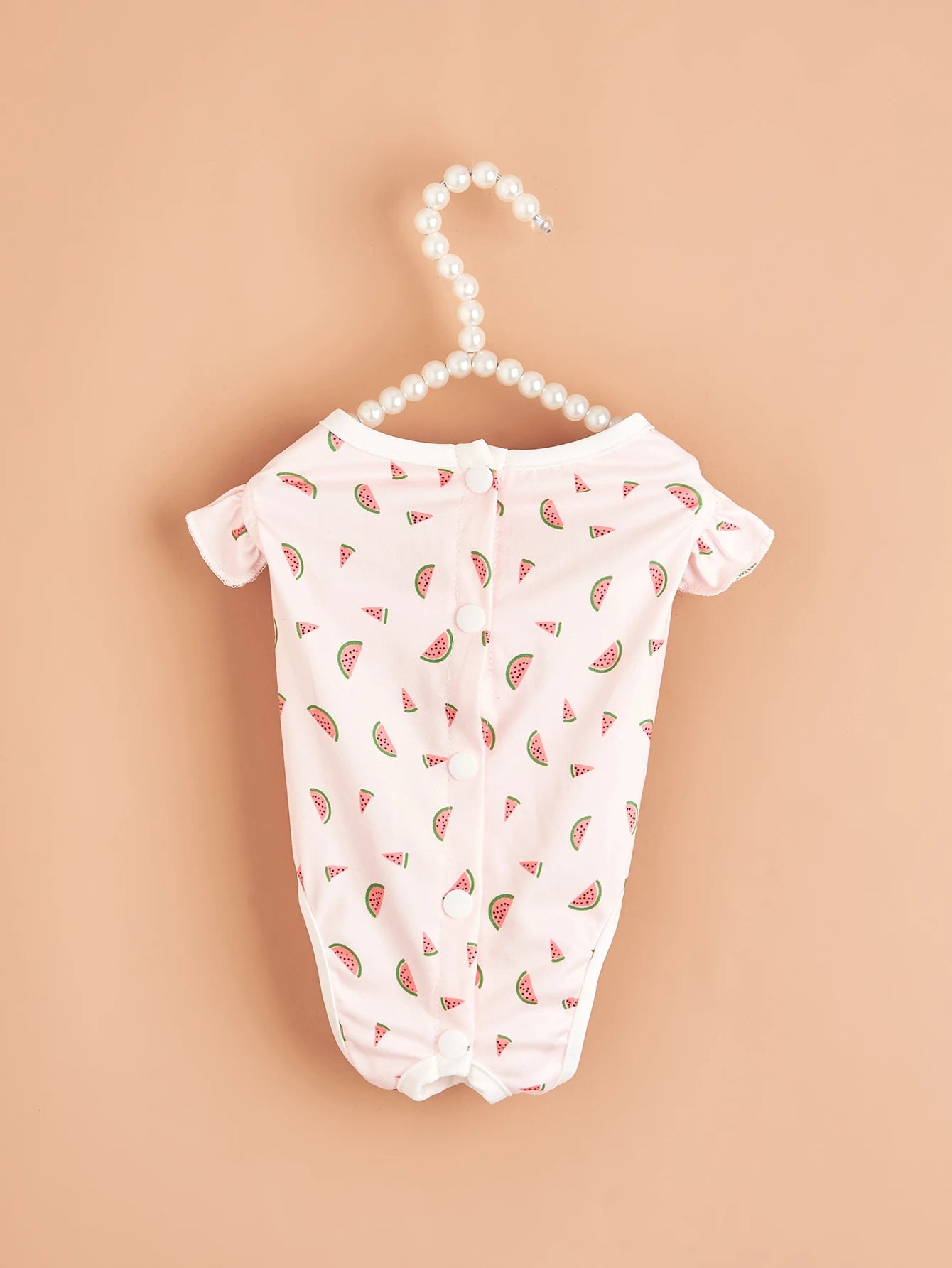 Dog Pjs Spring Summer Dog Clothes Hem Ruffle for Small Dogs Girl Boy , Cute Pattern Puppy Clothes Doggie Onesies Cat Pet