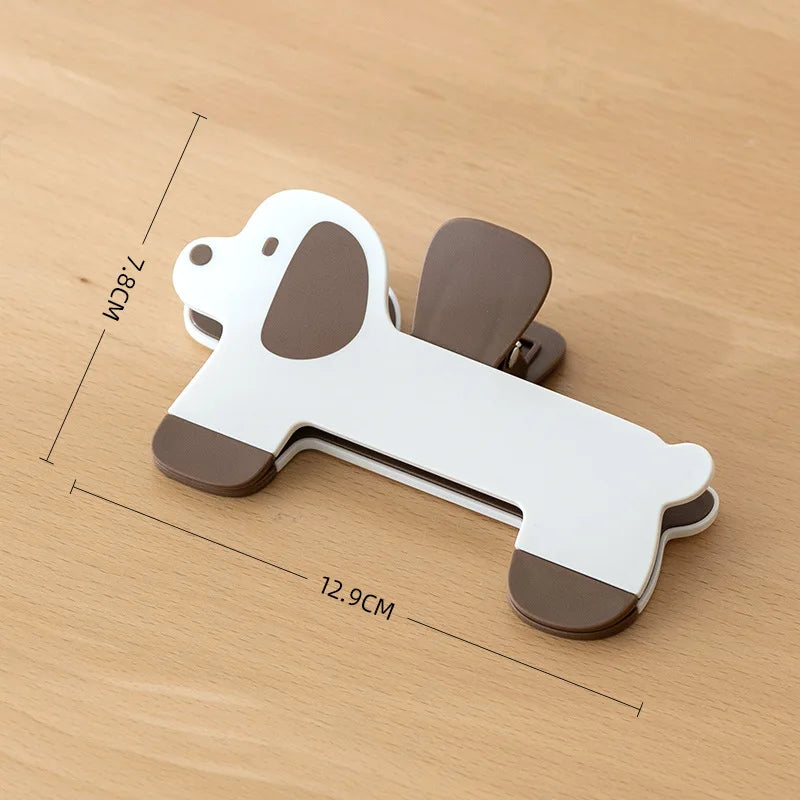 Puppy Shape Plastic Book Clip Cartoon Reading Auxiliary Fixed Book Clip Bookmark Creative Design Practical Bookstore Note Clip