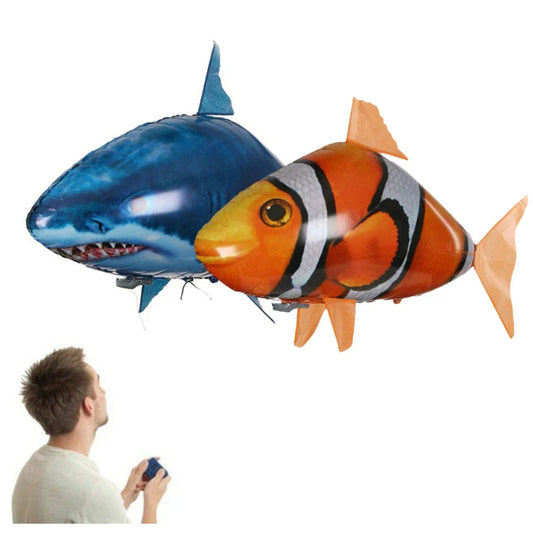 Premium RC Air Swimming Shark - Inflatable Remote Control Flying Fish